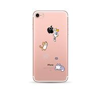 CrazyLemon para la Cubierta de la Funda iPhone 6S iPhone 6, Soft TPU Flexible híbrido Silicone Skin Skin Clear TPU Back Fundas Ultra Delgadas para iPhone 6 6S - Gatito