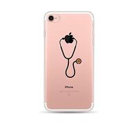 CrazyLemon para la Cubierta de la Funda iPhone 6S iPhone 6, Soft TPU Flexible híbrido Silicone Skin Skin Clear TPU Back Fundas Ultra Delgadas para iPhone 6 6S - Estetoscopio