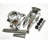 CrazyRacer HPI Savage XL , Flux, X 4.6 - Juego de portavasos trasero de aluminio resistente, color plateado