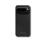 CRBNCNCPT Carcasa híbrida de carbono x aramida (Kevlar) Google Pixel 10/9 Pro XL Case - Funda protectora - Compatible con imán | Tapa dura - Negro - Hombre (Google Pixel 10)