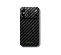 CRBNCNCPT Funda híbrida de carbono x aramida (Kevlar) iPhone 14, 15, 16 funda para teléfono móvil | funda magnética | tapa dura - protección - negro - hombre | Pro - Max (iPhone 17 Pro Max)