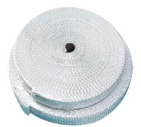 CRCRC Cinta de tela de fibra de vidrio resistente a altas temperaturas: aislamiento térmico y antiescaldado for tubos de escape(3mmx10cmx30m)