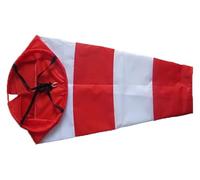 CRCRC Manga de Viento roja y Blanca, Bolsa de dirección del Viento Impermeable Gruesa de Tela Oxford, fácil instalación for aeropuertos, Jardines(200cm)