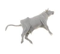 CRDARAAV Armadura de arena sin pintar modelo de vaca de ganado lechero 1:35, diseño de juguete, escena de mesa de arena