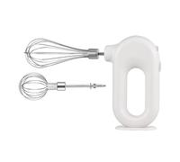 CRDARAAV Batidor de huevos eléctrico para cocina, utensilios de cocina, recargables, carga USB, ajustable, 4 marchas, color blanco batido