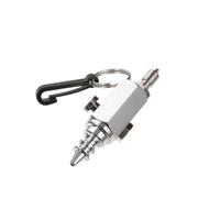 CRDARAAV Boquilla de aire duradera, práctica, fuerte, pistola de soplado de plástico de acero inoxidable, pequeñas pistolas de aire, inflador de agua, surf, color plateado