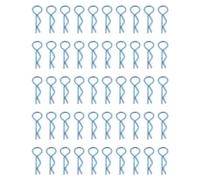 CRDARAAV Clips de carcasa de cuerpo RC en forma de R para accesorios de coche de carreras RC 1/10, longitud azul, 24 mm