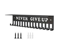 CRDARAAV Percha para medallas montada en la pared, estante resistente para trofeos para béisbol, fútbol, carreras deportivas