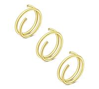 Crdifu Anillo de nariz doble de 18 g, aro de nariz liso de 8 mm, acero inoxidable, 1 mm, anillos de nariz para mujeres y hombres, 3 piercings de nariz, color plateado, oro rosa, negro, colorido