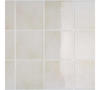CRE8TIVE Azulejos Adhesivos Beige Marmol 16 Piezas Azulejos Adhesivos Baño Cuadrado Mosaico Salpicadero Cocina Impermeable Moderno Revestimiento PVC Pared Chimenea Lavadero 30.5cm x 30.5cm