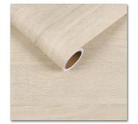 CRE8TIVE Lámina adhesiva beige con aspecto de madera, 30 x 200 cm, mate, gruesa, para muebles, papel pintado autoadhesivo, aspecto de madera, lámina decorativa moderna para salón, cocina, encimera