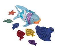 CRE8Tive Minds the Rainbow Fish Puppet - set para narracin visual de 15 piezas set de tteres teatro para nios cuento de cuento fsico
