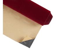 CRE8TIVE Papel pintado autoadhesivo de terciopelo rojo oscuro, 30 cm x 900 cm, lámina adhesiva para muebles, joyeros, lámina decorativa, lámina para muebles, vintage, fieltro dormitorio niña