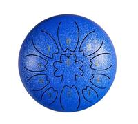 Crea armonía en tu jardín: tambor de lluvia personalizado de 11 notas y 6 pulgadas con guía y accesorios(Blue)
