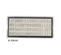 Crea fácilmente manualidades personalizadas con un juego de sellos de goma de tamaño ajustable con personajes de opciones de altura de 3, 6, 4 mm (6,4 mm)