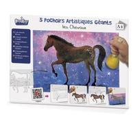 Créa Lign - Plantillas artísticas gigantes "Las pinturas rupestres", marrón