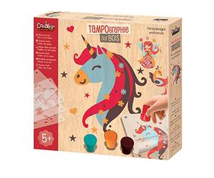 Crea lign' - tampographie Personajes enchantés, cl144, Madera