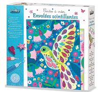 Crea Lign' Tarjetas de creación, violeta, azul, rosa, 24,5 x 24,5 x 4,5 cm