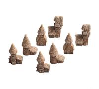 Crea paisajes únicos con 8 mini adornos de resina para tu jardín u hogar