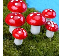 Crea paisajes únicos con un juego de 60 coloridos hongos artificiales para jardinería en el hogar