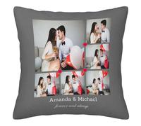 Crea tu propia funda de almohada personalizada, añade imagen y texto personalizados, regalo para parejas, amigos, familia, adecuado para cualquier día festivo u ocasión