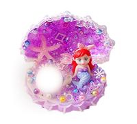 Crea tu propia luz nocturna, artes y manualidades para actividades escolares, Kit de juguetes de luz nocturna con temática de conchas, Kit de iluminación hecho a mano, accesorios temáticos Flash para