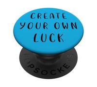 CREA tu Propia Suerte Declaración motivadora Inspiradora PopSockets PopGrip Adhesivo