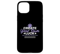 CREA tu Propia Suerte - Urban Typography Streetwear Carcasa para iPhone 15 Plus