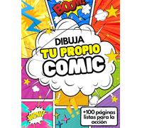 CREA TU PROPIO COMIC para niños. ¡Con páginas en blanco y viñetas variadas!: Prepara TUS DIBUJOS e HISTORIAS y dales VIDA