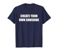 CREA tu Propio Sol Camiseta, Hombre, Azul Marino, 6XL