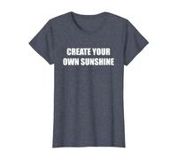 CREA tu Propio Sol Camiseta, Mujer, Azul Jaspeado, XS