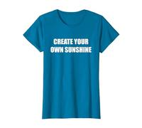 CREA tu Propio Sol Camiseta, Mujer, Zafiro, XXL