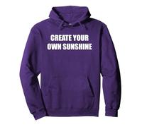 CREA tu Propio Sol Sudadera con Capucha, Unisex para Adultos, Morado, XXL