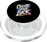 CREA tu Suerte - Cita Motivacional inspiradora y alentadora PopSockets PopGrip para MagSafe