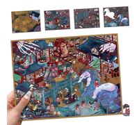 Crea tus pegatinas de escenario personalizadas, pegatina de escena de terror efecto visual 3D, para cuadernos de tarjetas de felicitación actividades escolares