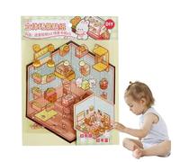 CREA Tus propias Pegatinas para el hogar,Pegatinas de Escenario en Miniatura | Calcomanías de casa pequeña con Efecto,Pegatinas de Escena de casa para Mascotas, escenas