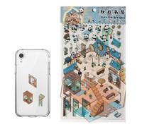 Crea tus propias pegatinas para el hogar, pegatinas de escenario en miniatura - Efecto de diseño de paisajismo,Pegatinas para el hogar Panda de estilo chino, pegatinas para estuche de telefo