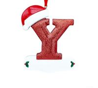 Crea tus propios mensajes con 26 adornos navideños del alfabeto para una temporada navideña memorable (Y)