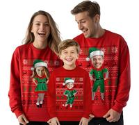 Crea tus propios suéteres divertidos y traviesos de Navidad - Suéter de Navidad personalizado para hombres, mujeres y niños - Sudadera de Navidad grosera personalizada, idea de regalo única, #01, M