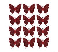 Crea un ambiente hermoso con 12 pegatinas de pared de mariposa brillante (PJD4013-ZC)