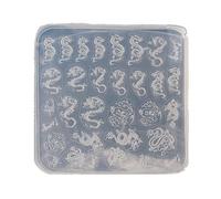Crea un dije de uñas de moda con molde de silicona para uñas, diseño de rosas y mariposas, plantillas para uso diario