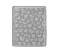 Crea un dije de uñas de moda con molde de silicona para uñas, diseño de rosas y mariposas, plantillas para uso diario y decoración de uñas