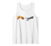 Creación de Adam Human and Robot Hands Funny AI Robotics Camiseta sin Mangas