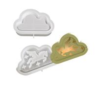 Creación De Regalos Que Fabrican Un De Silicona Para Elaborar Lámparas Noche Siluetas Nubes Ideales Para Actividades Manualidades Familiares Molde Artesanal Hecho A Mano