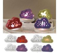 Creación De Regalos Que Fabrican Un De Silicona Para Elaborar Lámparas Noche Siluetas Nubes Ideales Para Actividades Manualidades Familiares Molde Artesanal Hecho A Mano