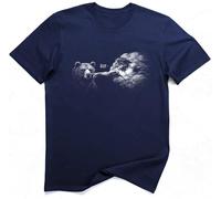 Creación del Boop Oso Divertido Toque Divino Nariz Camiseta (2XL, Azul Marino)