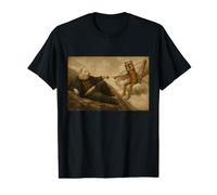 Creación Divina Brainrot John Pork Tung Sahur Parodia Broma Camiseta gráfica económica