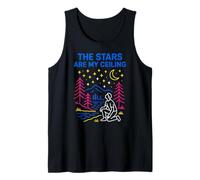 Creación Las Estrellas Son mi Techo Cool Womens Christian Camiseta sin Mangas