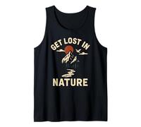Creación se Pierde en la Naturaleza Vintage para Hombre Cristiano religioso Camiseta sin Mangas