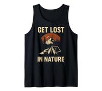 Creación se Pierde en la Naturaleza Vintage para Hombre Cristiano religioso Camiseta sin Mangas